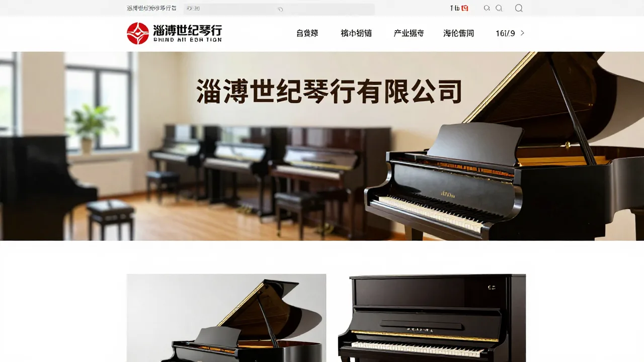 淄博世纪琴行有限公司 首页主视觉